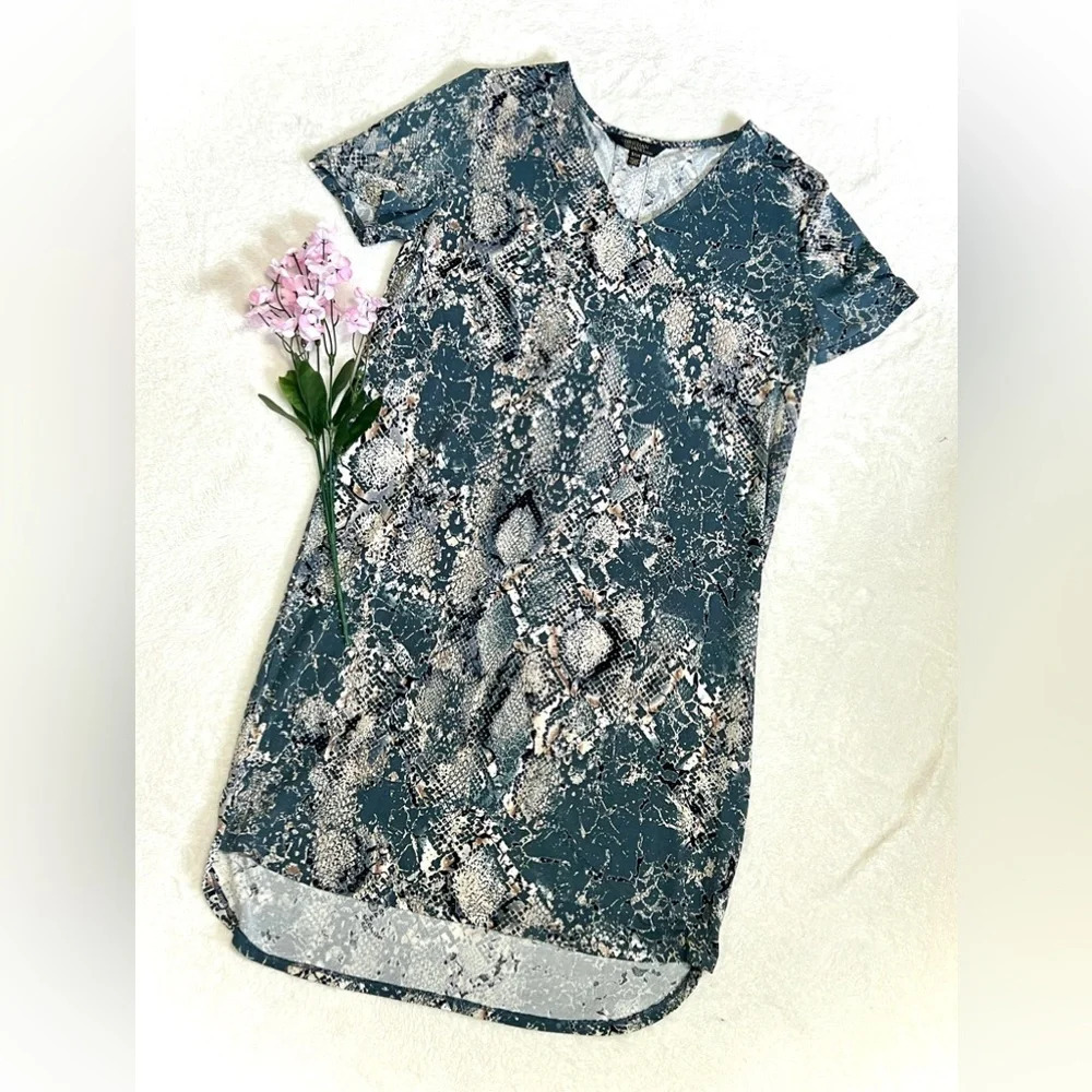 Christian Siriano NY Snake Print Shirt Dress - Small